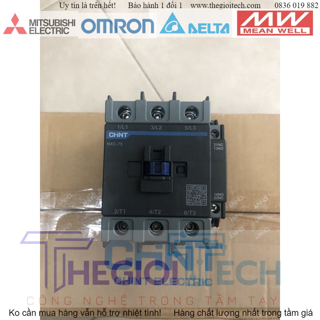 Chint Contactor - Khởi Động Từ 65A-100A Chính Hãng (hàng chính hãng) - 100A - 220V