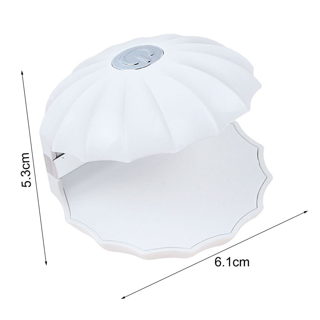 1 Bộ Đèn Sấy Khô Móng Tay Nhanh Chóng Hình Vỏ Sò Kèm Sạc USB Tiện Dụng Cho Gia Đình