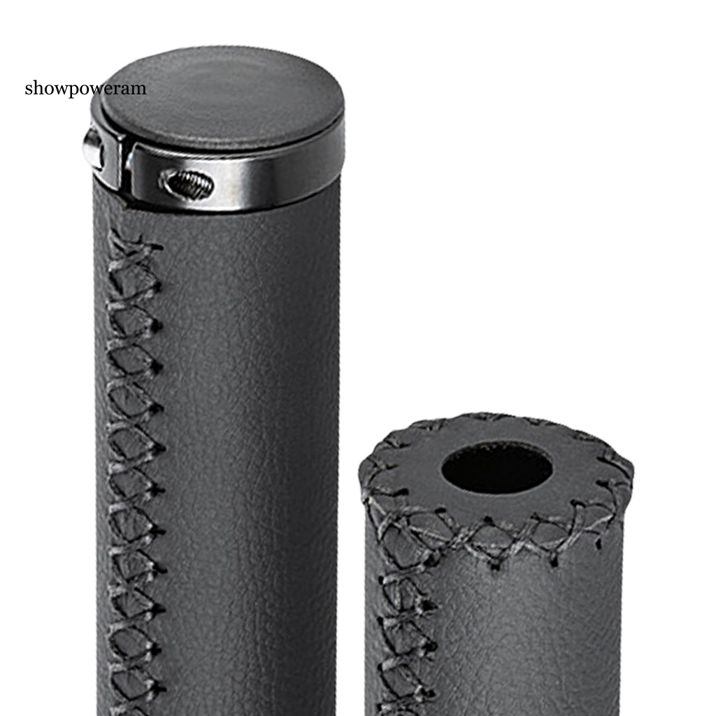 1 Bộ Vỏ Bọc Tay Lái Xe Đạp Bằng Da Vi Sợi Gọn Nhẹ Chống Mòn