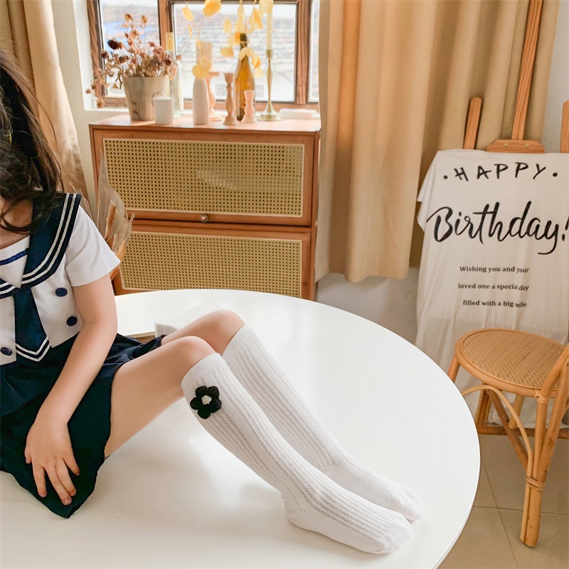 Vớ Đính Nơ Họa Tiết Hoa Phong Cách Hàn Quốc Thời Trang Mùa Hè Xinh Xắn Cho Bé Gái