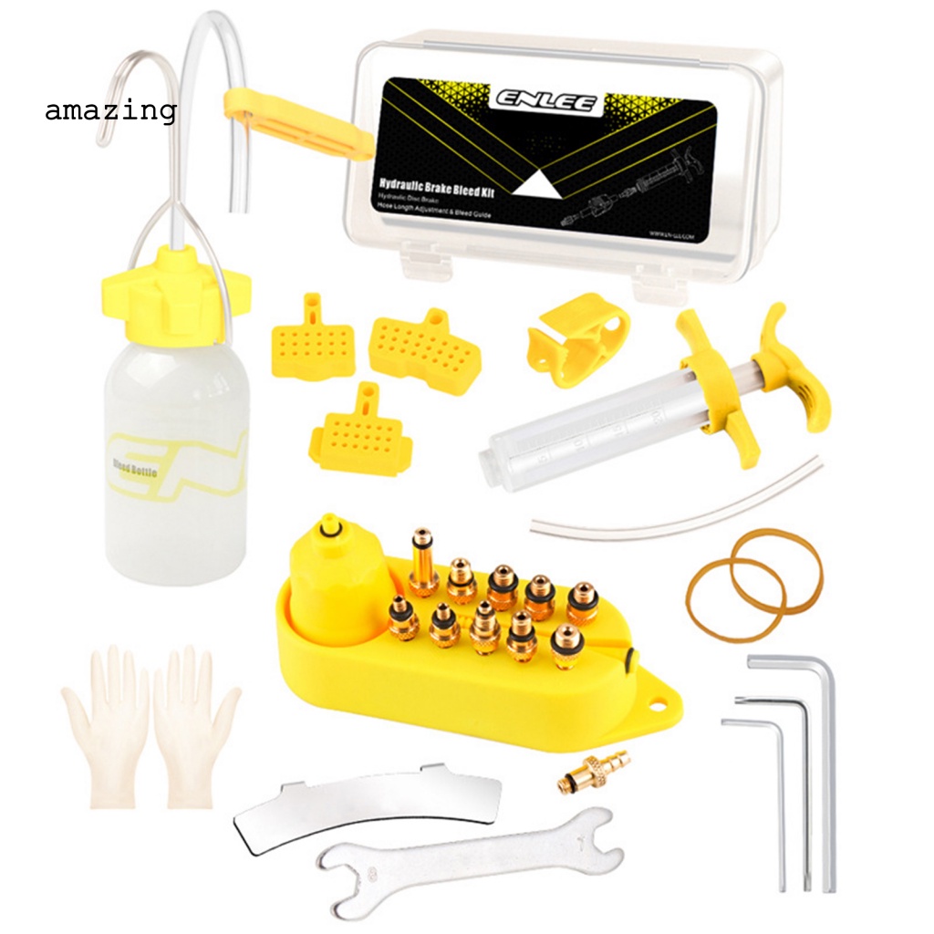 1 Bộ Dụng Cụ Bơm Dầu Phanh Xe Đạp Trọng Lượng Nhẹ Không Dễ Vỡ