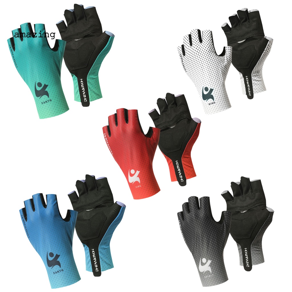 1 Đôi Găng Tay Nửa Ngón Chống Trượt Khi Đi Xe Đạp Leo Núi Unisex