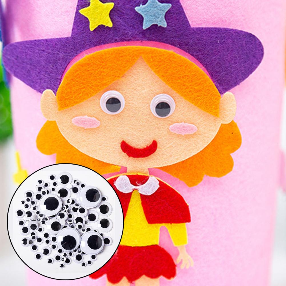 Mắt Động Vật Hoạt Hình Kèm Keo Dán Diy Màu Đen L4Y0