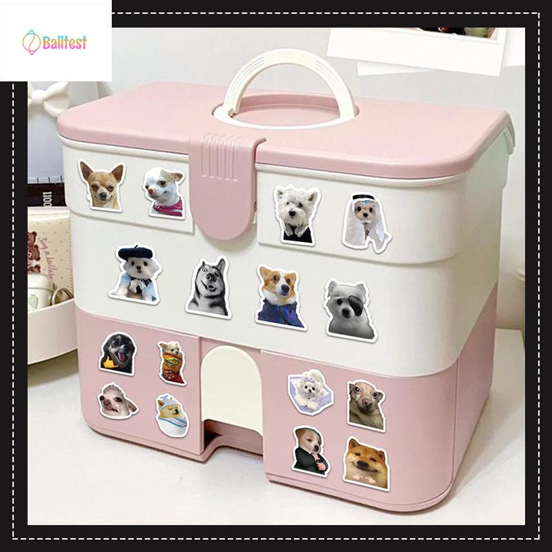 💜Set 60 Sticker Dán Laptop, Điện Thoại, Ván Trượt, Ván Trượt Hình Doge Mèo  Vui Nhộn