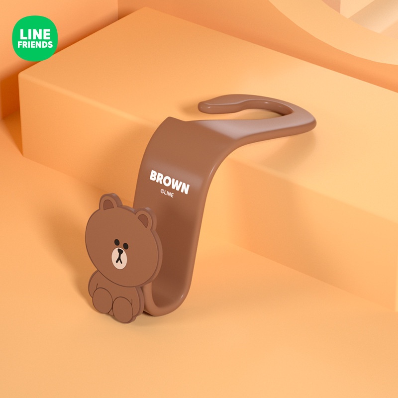 Móc Treo Đồ Đa Năng Hình Gấu Nâu Hoạt Hình Gắn Sau Ghế Xe Hơi