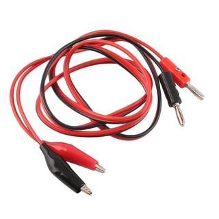 ⚡QKC⚡ 1M 4mm Banana Plug Probe Cable to Alligator Test Lead Clip for Multimeter