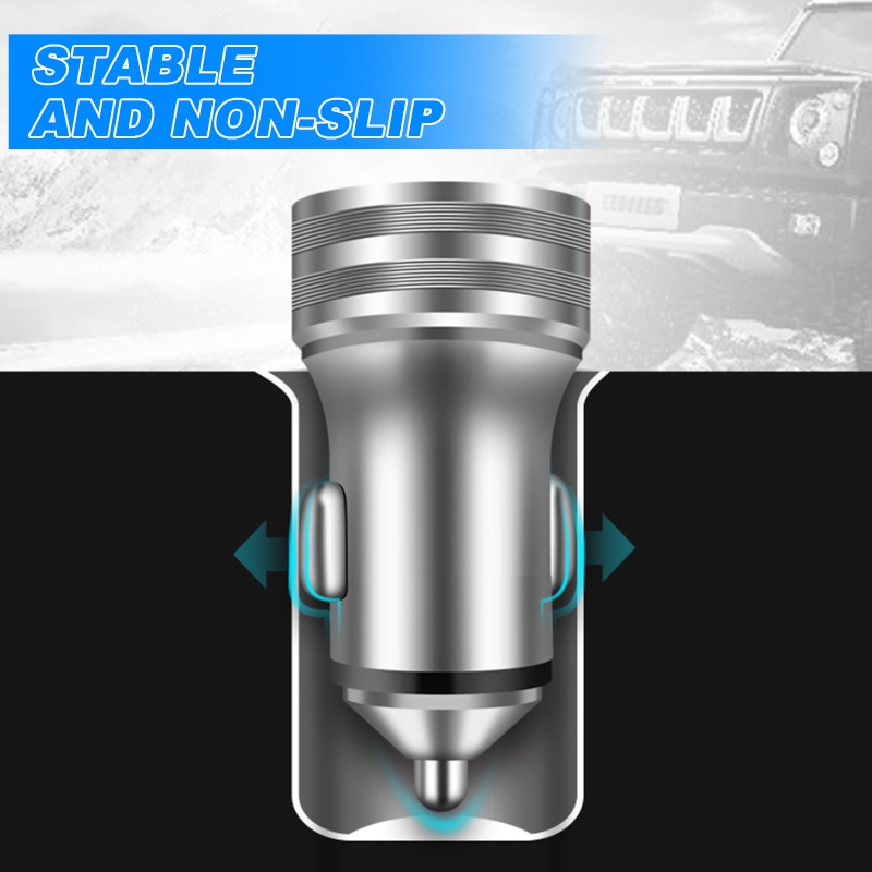 SEAMETAL Tẩu Sạc Hai Cổng USB 12V 66W QC3 PD Tiện Dụng Cho iphone Huawei Xiaomi OPPO