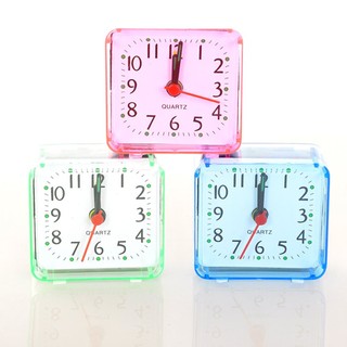 Square Crystal Alarm Clock Watch Alarm Clock Bedside Office Electronic Clock