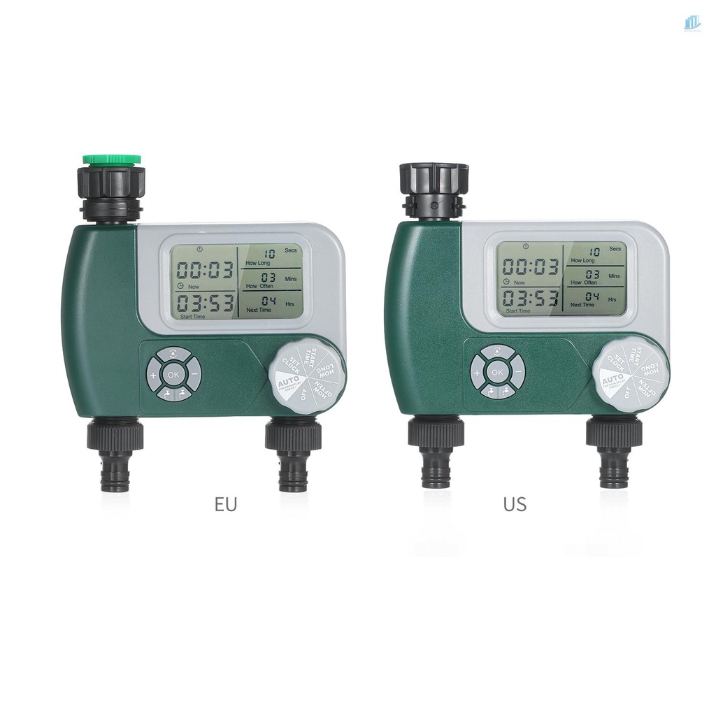 Hệ Thống Tưới Nước Tự Động Ngoài Trời Hẹn Giờ Kỹ Thuật Số Có 2 Ổ Cắm Cho Sân Vườn