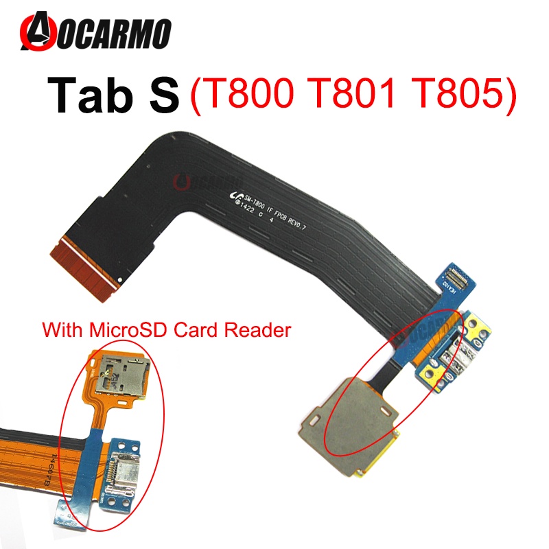 Mạch Cổng Sạc USB + Đầu Đọc Thẻ Nhớ Micro SD Bo Mạch Chủ Cho Samsung GALAXY Tab S 10.5 '' T800 T801 T805