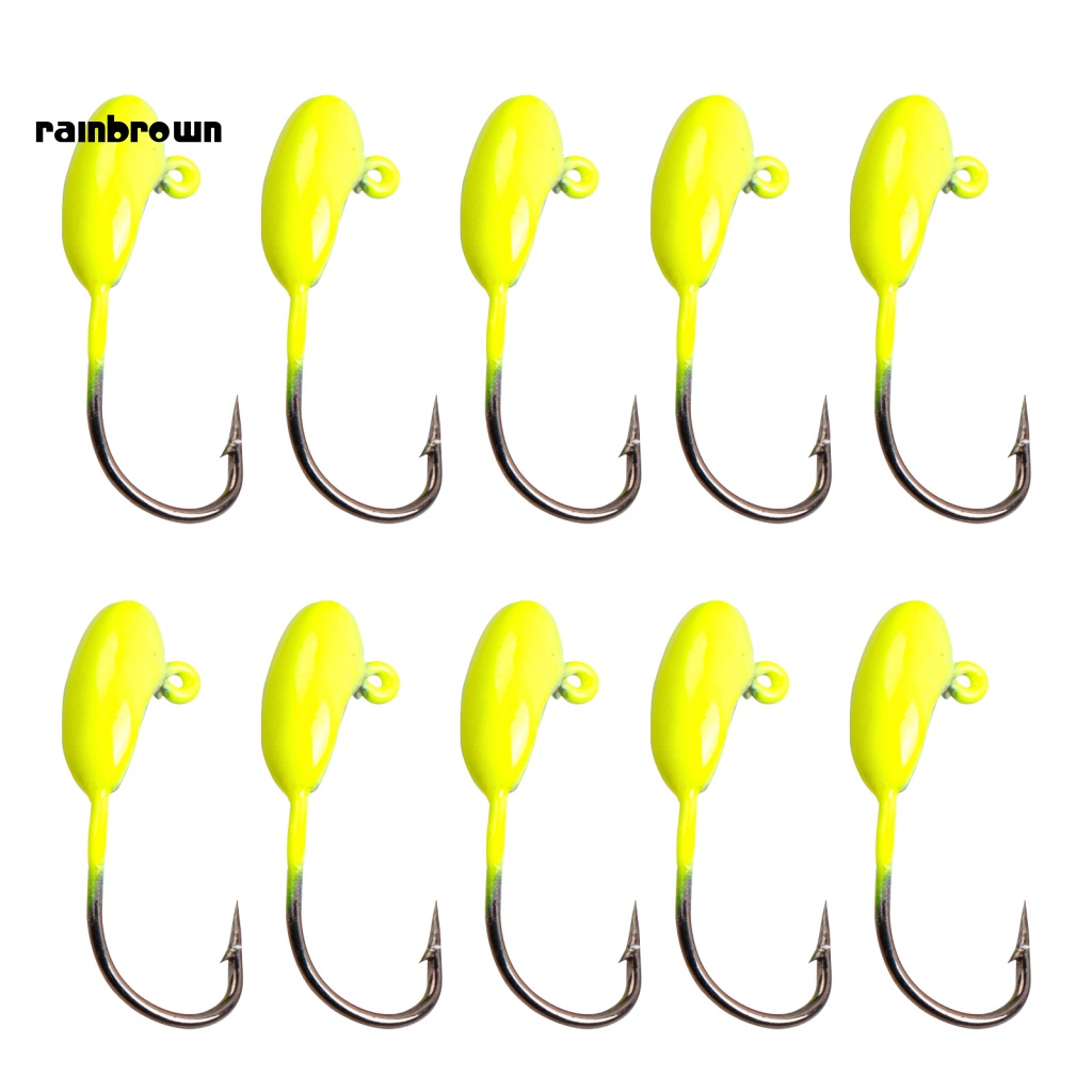 Bộ 10 Móc Câu Cá Bằng Thép Carbon 1.5g 2.4cm