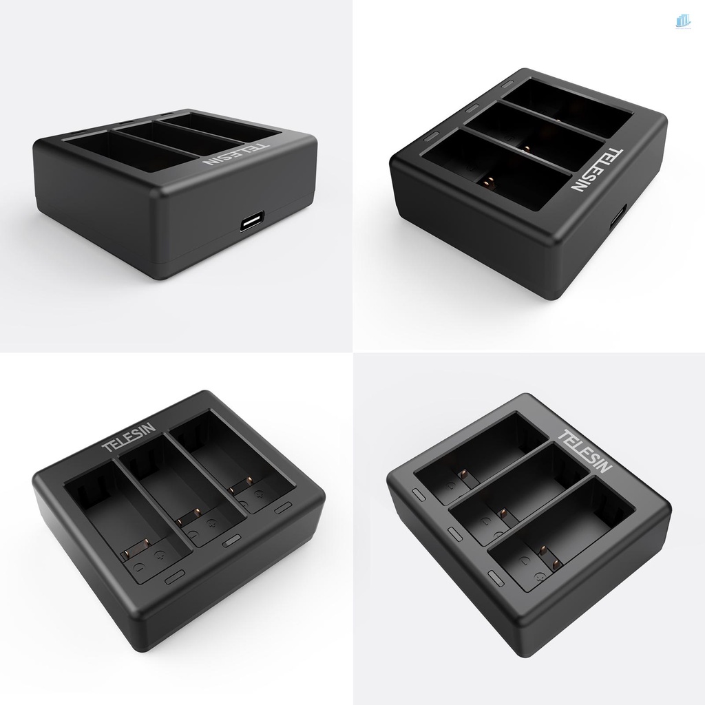 TELESIN Bộ Sạc Pin Máy Ảnh Thông Minh Bằng Nhựa Resin GP-BCG-902 Thay Thế Cho 9 Camera smartwatchinone Tel GP-BCG-902