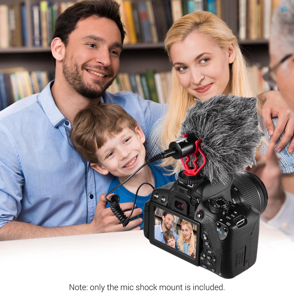 Bộ 2 Giá Đỡ Micro Thông Dụng Bằng Nhựa ABS Cho Shotgun Microphone Màu Đen Và Đỏ