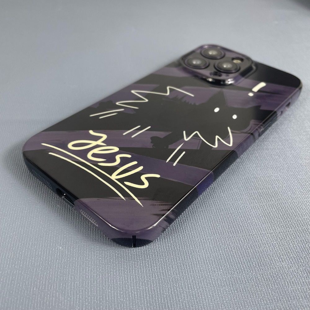 Ốp Điện Thoại Cứng Họa Tiết Hoạt Hình Mèo Đáng Yêu Cho iPhone14Promax EK24 1112xrxs13