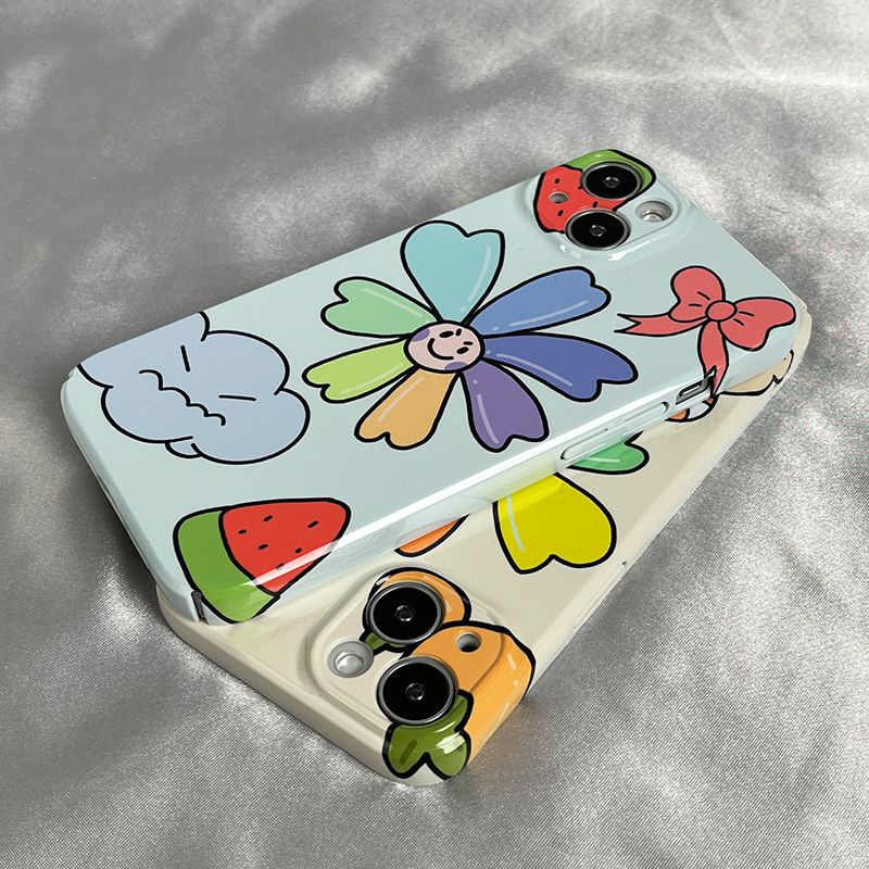 Ốp Điện Thoại Cứng Họa Tiết Hoa Hướng Dương Nhiều Màu Cho Iphone 11 78 12 14promax xs 13 Xr 8IOO