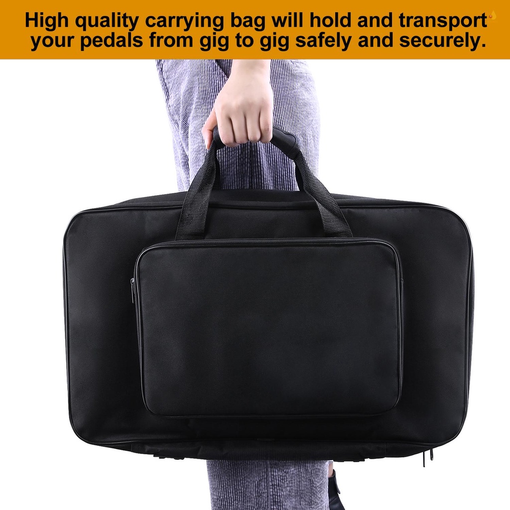 Bàn Đạp Hiệu Ứng Đàn Guitar Bằng Hợp Kim Nhôm Kèm Túi Đựng Và 4 Miếng Dán Cố Định