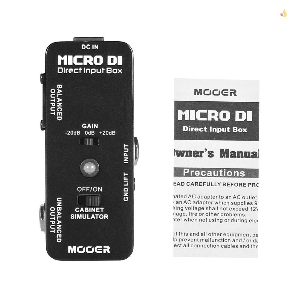 Mynice MOOER MICRO DI Hộp Đầu Vào Trực Tiếp Vỏ Kim Loại