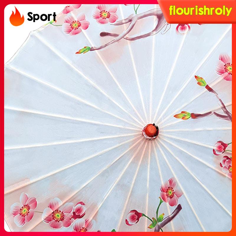 Dù Vải Lụa Thủ Công Chống Mưa Phong Cách Trung Hoa Cho Nữ