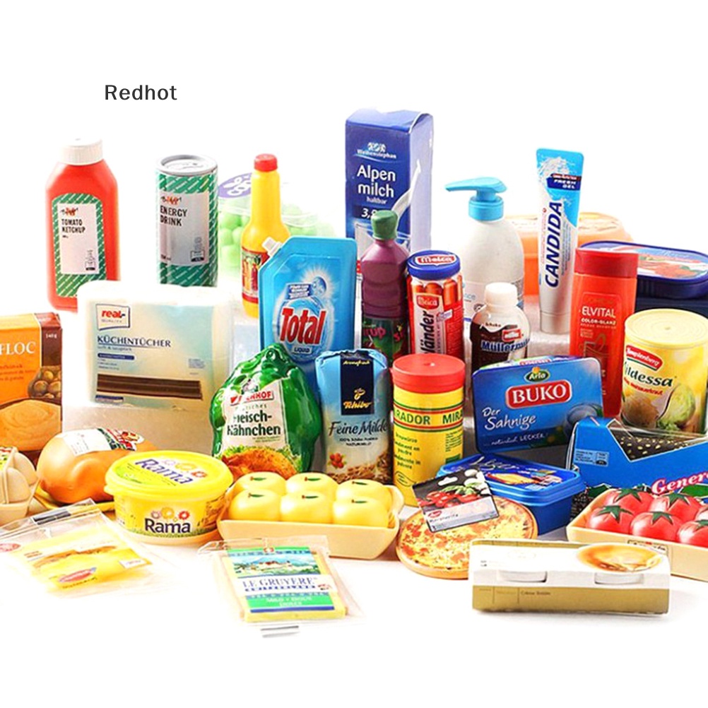 &lt; Redhot &gt; Mô Hình Đồ Chơi Siêu Thị Mini Tỉ Lệ 1: 6 Cho Nhà Búp Bê