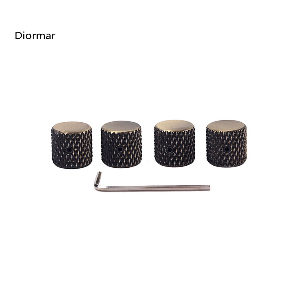 Set 4 Vỏ Bọc Núm Điều Khiển Kim Loại GD139D Cho Đàn Guitar Điện