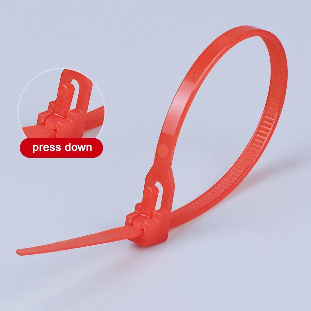 KUNHEV Set 100 Dây Nhựa Buộc Dây Cáp Khóa Kéo Chuyên Dụng