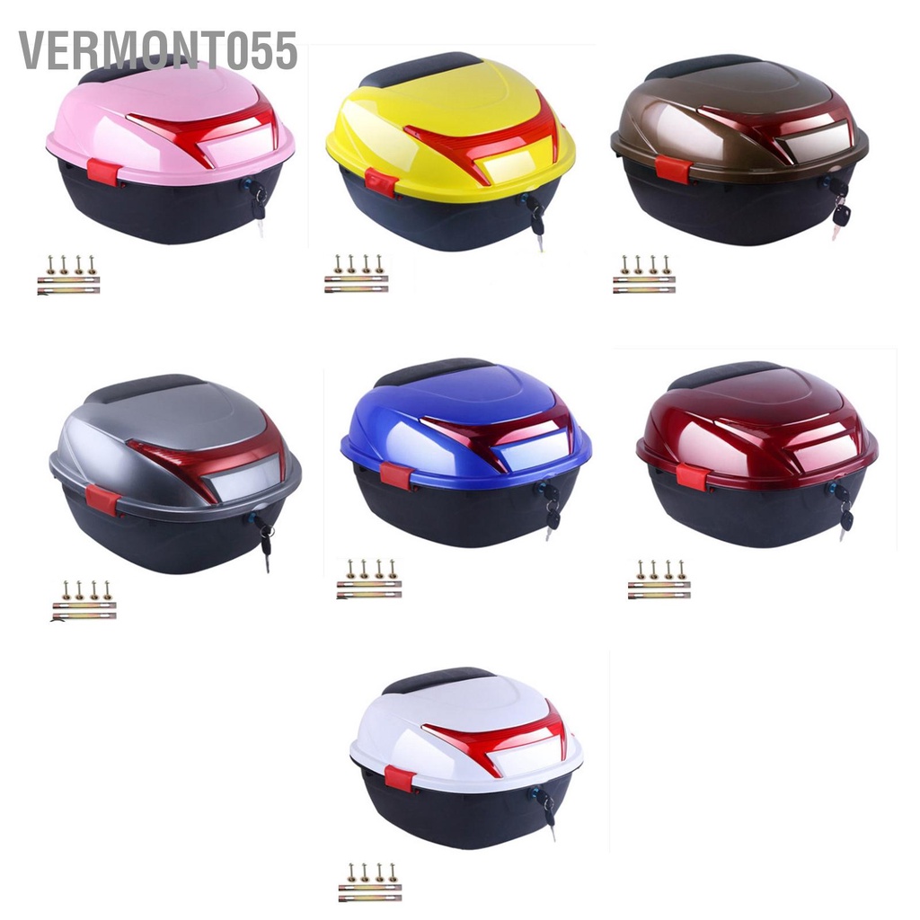 Vermont055 Xe Máy Phía Sau Hộp Mũ Bảo Hiểm Hành Lý Đầu Dung Lượng Lớn Đa Năng Cho Electromobile