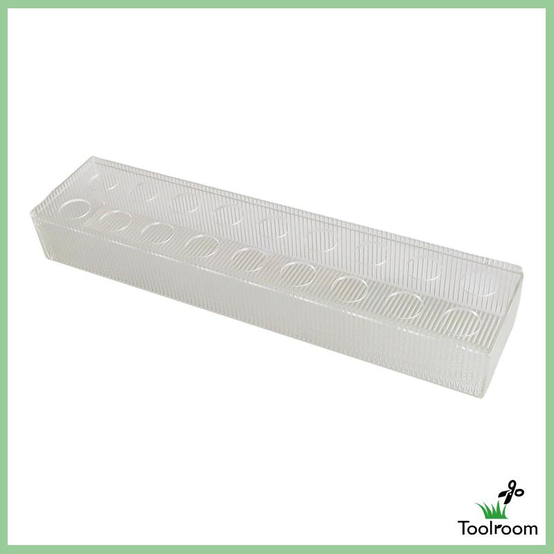 Lọ Hoa Bằng Acrylic Dáng Dài Kẻ Sọc Dọc Trang Trí Trung Tâm