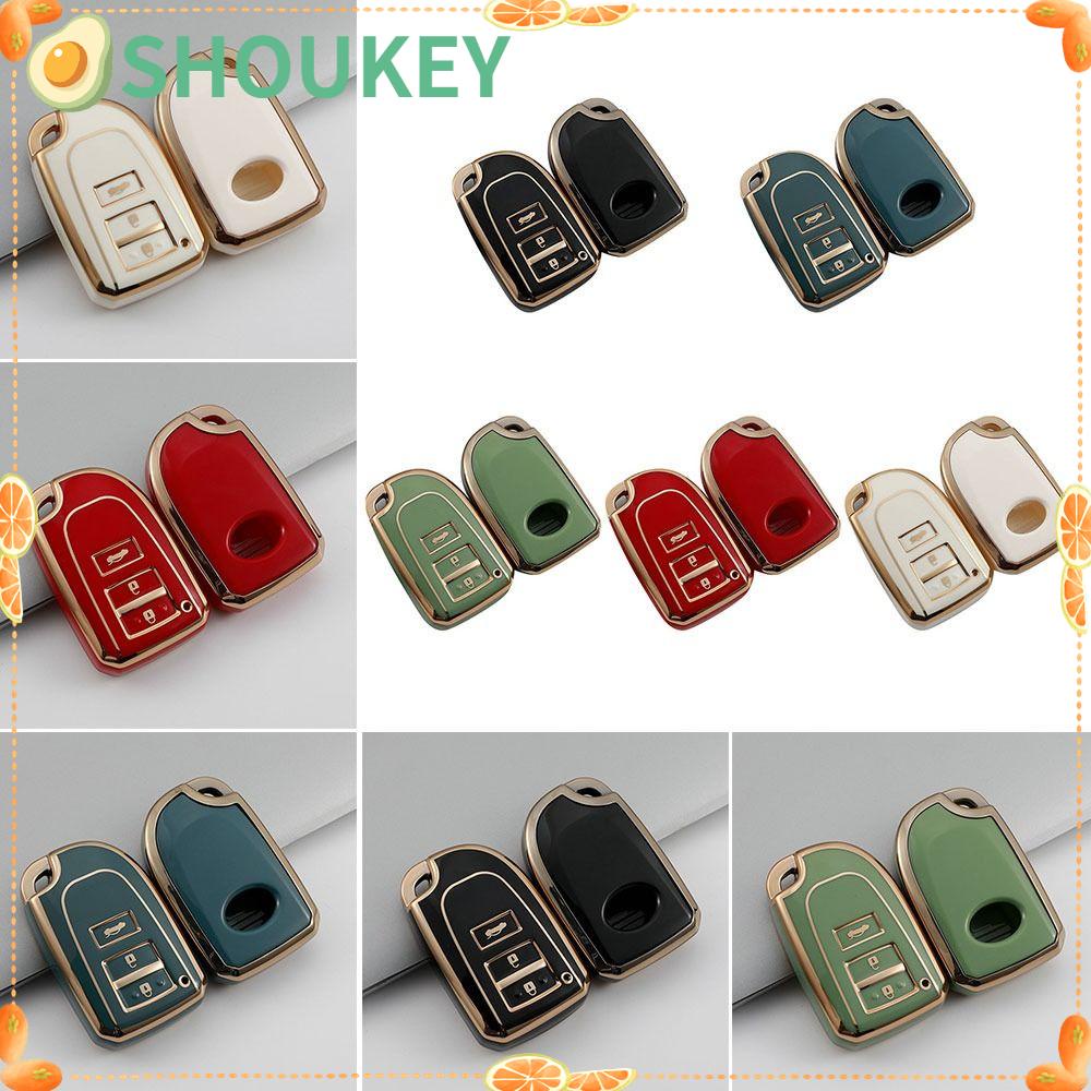 SHOUHOU Vỏ Bảo Vệ Chìa Khóa Điều Khiển Từ Xa Cho Xe Hơi Corolla Nhiều Màu Tùy Chọn