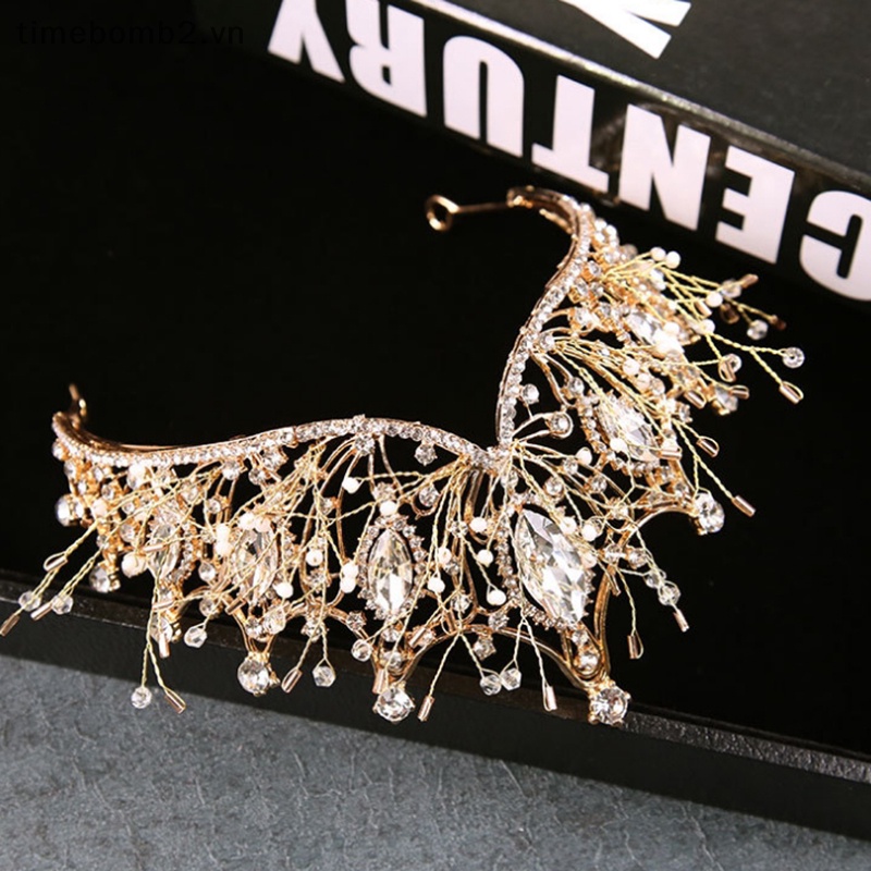 Phụ Kiện Vương Miện Đính Đá Sang Trọng Cho Cô Dâu