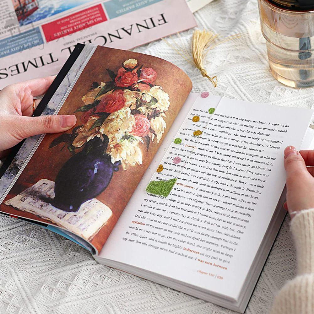 Augustina Thẻ Đánh Dấu Trang Sách DIY Bằng Acrylic Trong Suốt Có Tua Rua