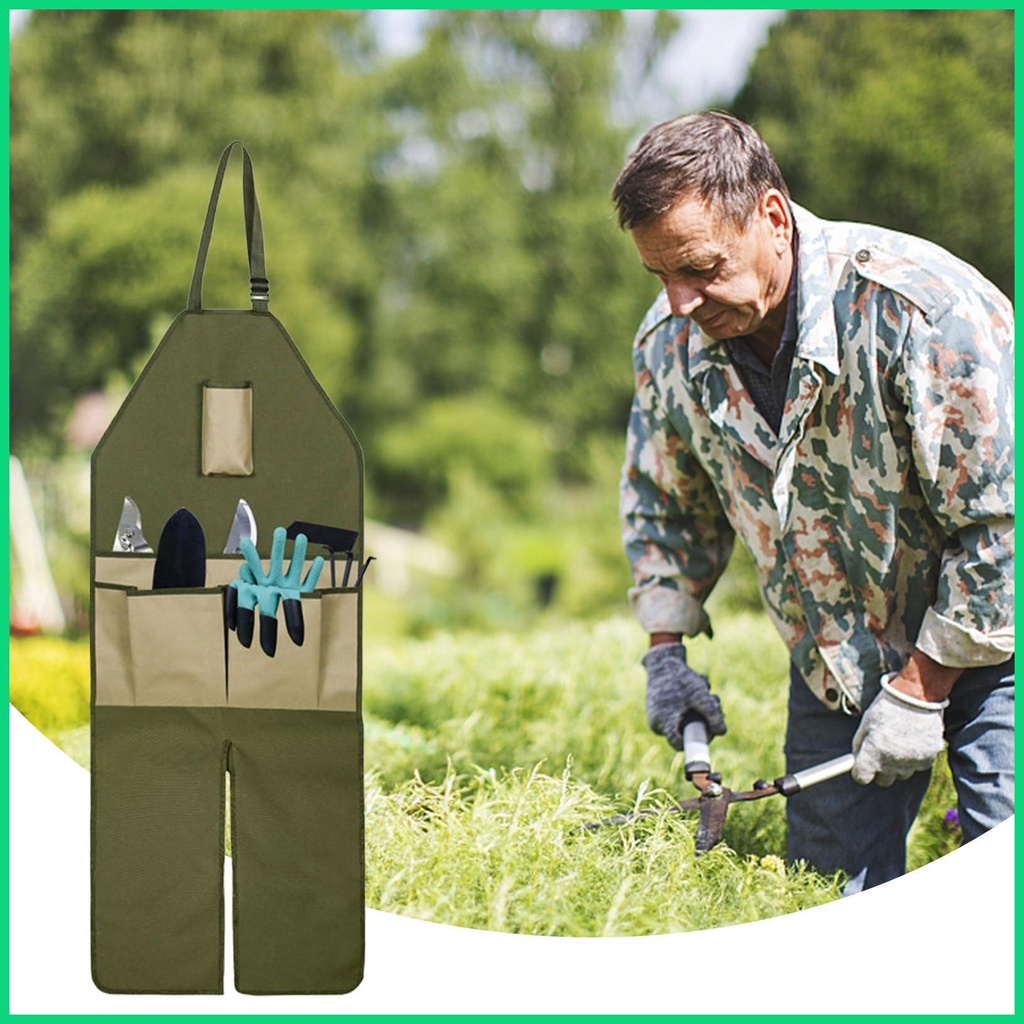 Tạp Dề Làm Vườn Nhiều Túi Có Thể Điều Chỉnh Tiện Dụng