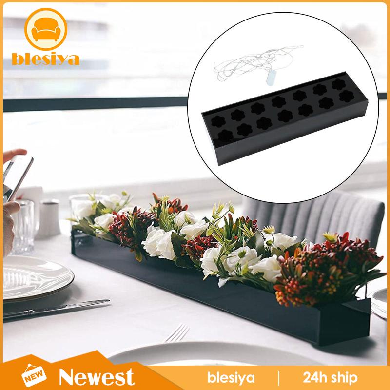 Lọ Hoa Hình Chữ Nhật Bằng Acrylic Có Lỗ Để Bàn Trang Trí Tiệc Cưới