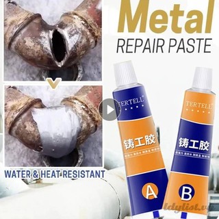 Ღ keo ab 100g keo dán kim loại a & b keo dán sửa chữa công nghiệp keo dán sửa chữa mối hàn lạnh chịu nhiệt dụng cụ đúc sửa chữa kim loại