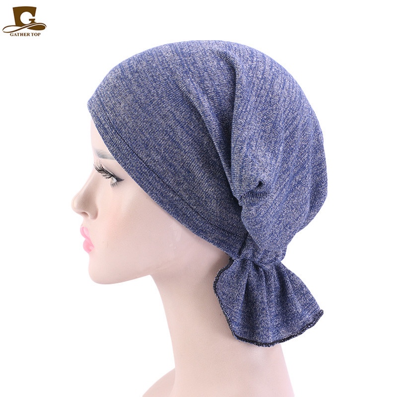 Mũ Trùm Đầu Bằng Cotton Co Giãn Mềm Mại Cho Nữ