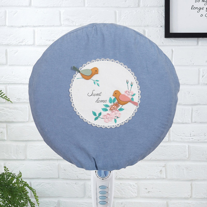 Vỏ Bọc Quạt Tròn Bằng Vải Chống Bụi An Toàn Cho Bé