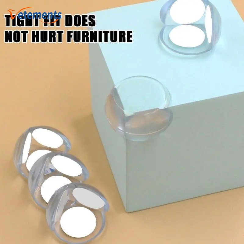 Bộ 4 / 8 Miếng Bọc Góc Cạnh Bàn / Giường Bằng PVC Dày Dặn Chống Va Chạm Bảo Vệ An Toàn Cho Bé