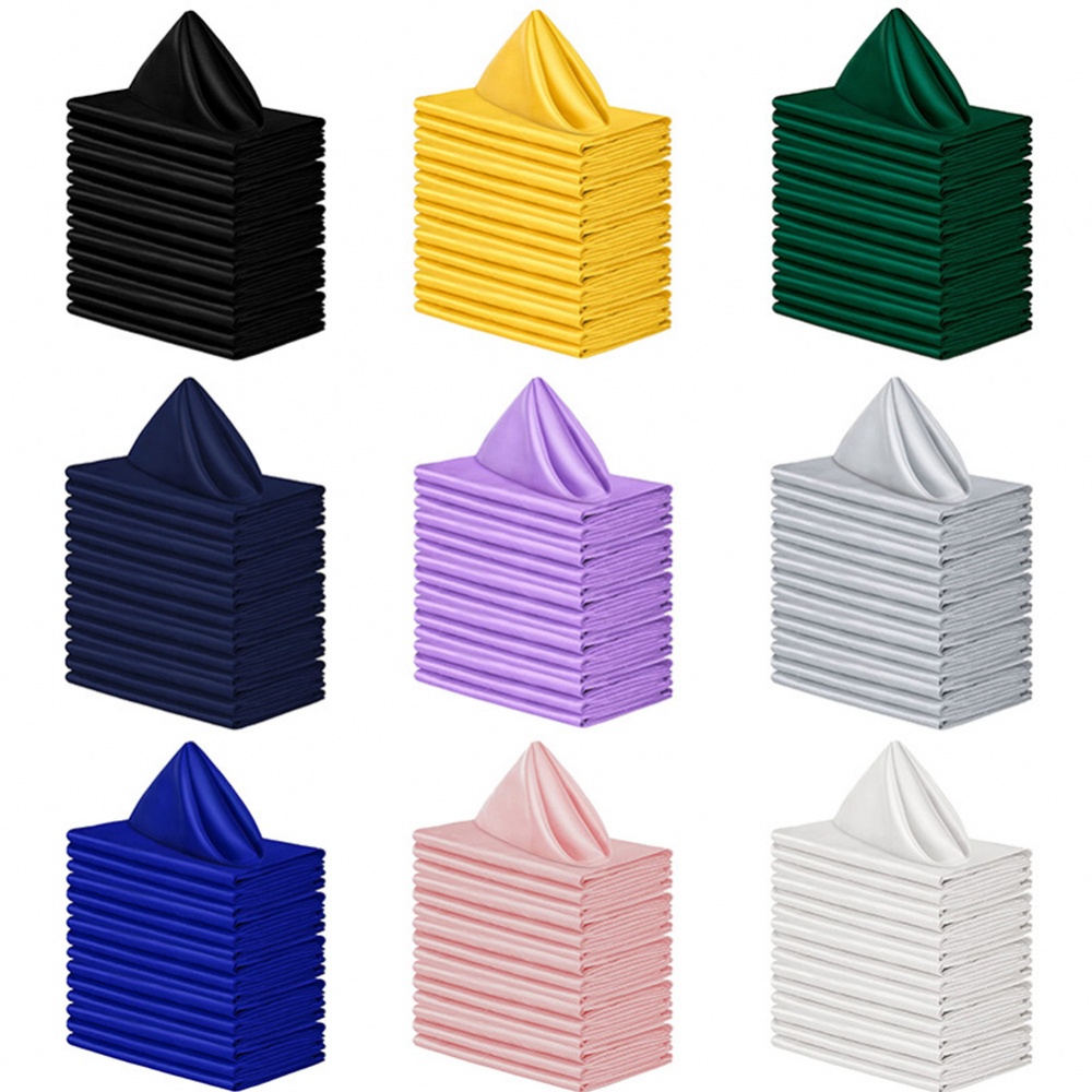 Khăn Ăn Vuông 17 &quot;X17&quot; Polyester Thương Hiệu Mới