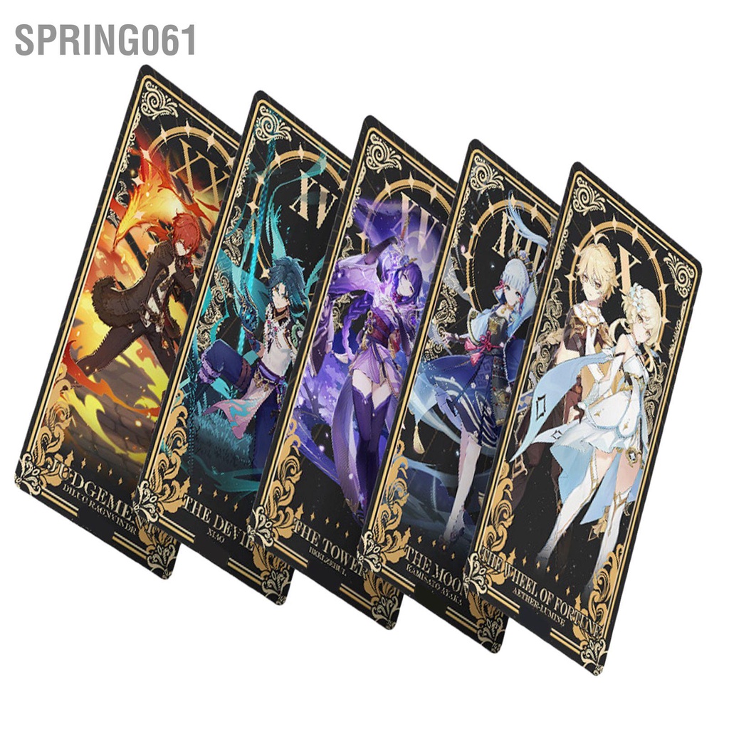 Spring061 Bộ bài Tarot cho người mới bắt đầu chơi game nhân vật Zhongli dành gia đình sum họp tại nhà
