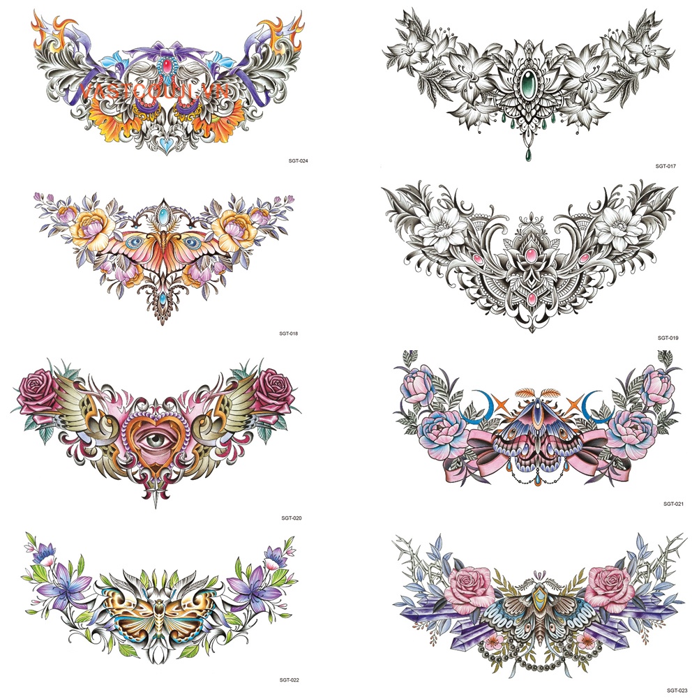 Miếng Dán Hình Xăm Tạm Thời Chống Thấm Nước Trang Trí Cơ Thể