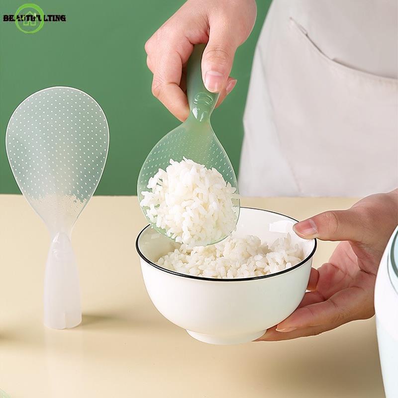 Muỗng Cơm Móc Mái Chèo Giá Đỡ Thìa Có Cốc Hút Để Gạo Khoai Tây