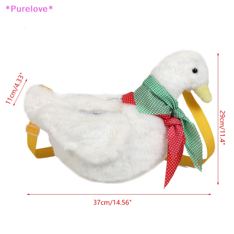 Túi Đeo Chéo Hình Vịt Bông Phong Cách Lolita Đáng Yêu Áo Thun Thiết Kế Mới Năng Động Thời Trang