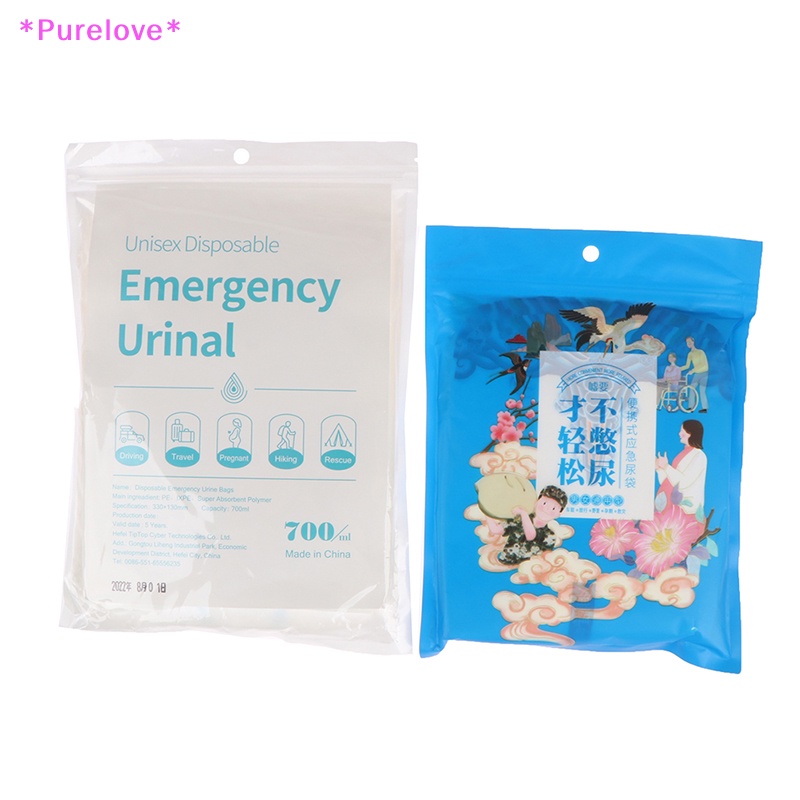 Set 4 Túi Đi Vệ Sinh Khẩn Cấp 700ml Sử Dụng Một Lần Tiện Lợi Mới