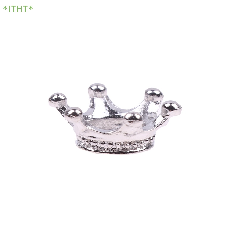 Bộ 2 Vương Miện Mini Bằng Hợp Kim Bạc 1: 12 Trang Trí Nhà Búp Bê Mới