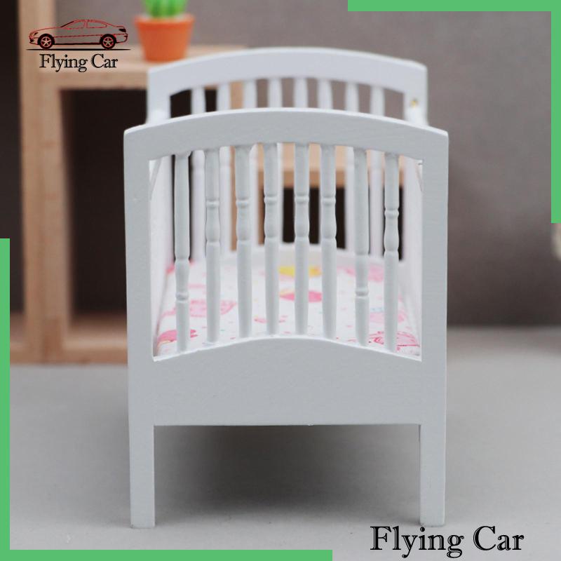 Nôi Em Bé Bằng Gỗ 1: 12 Cho Nhà Búp Bê [Lzdjfmy2]