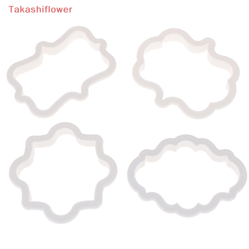 Set 4 Khuôn Cắt Bánh Quy Bằng Nhựa Phong Cách vintage
