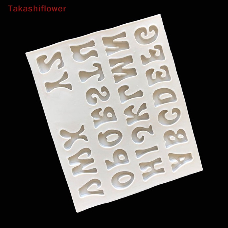 Khuôn Silicone Tạo Hình Chữ Cái Và Số 3D Trang Trí Bánh