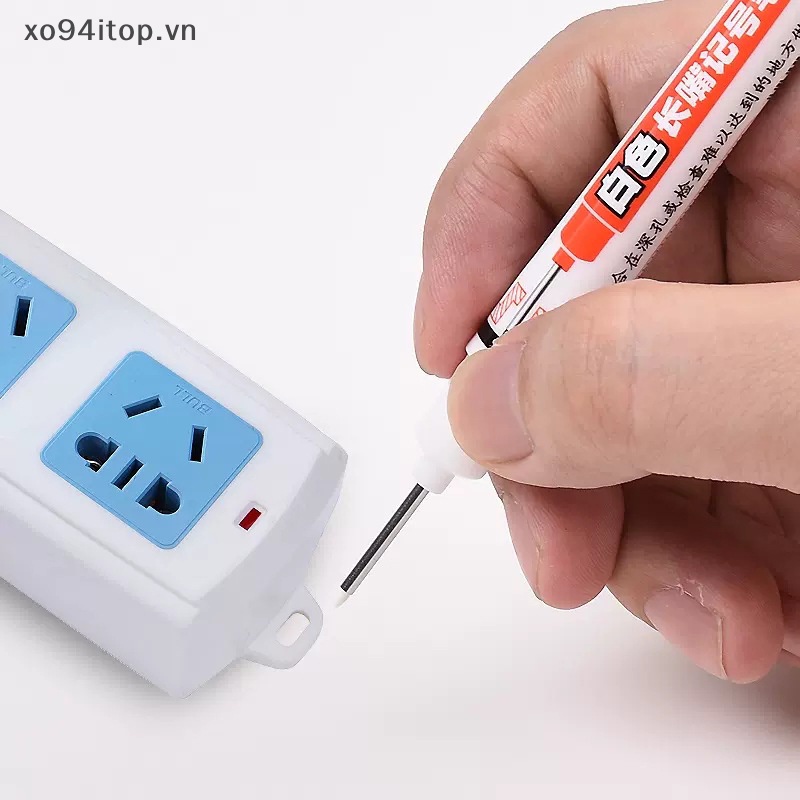 Bút Lông Đánh Dấu Lỗ Dài 20MM Màu Trắng Đa Năng Trang Trí Nhà Tắm