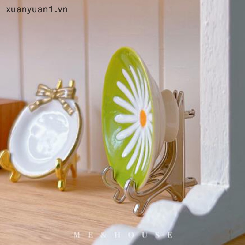 Khay Kim Loại Mini Trưng Bày Mô Hình 1 / 6 Trang Trí Nhà Búp Bê