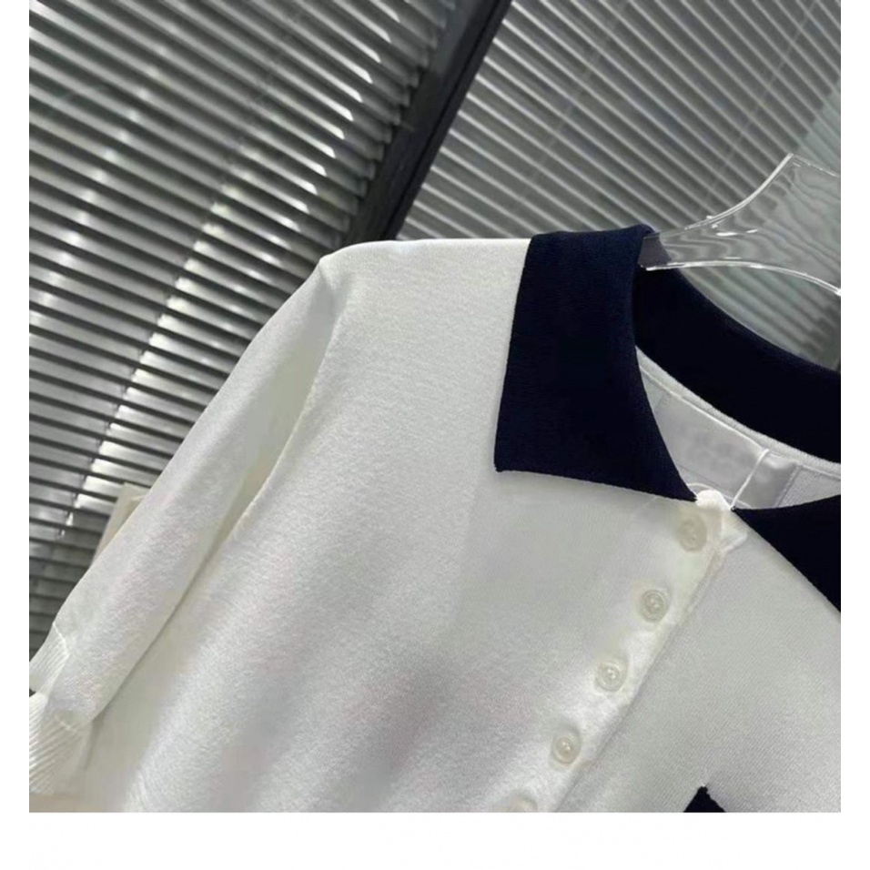 Áo Thun Lụa Jacquard Dệt Kim Bốn Tay Ngắn Eo Nhỏ Nhắn Thời Trang Mùa Hè 2022 HOA3