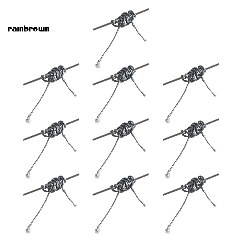 Bộ 10 Kim Câu Cá Bằng Thép Không Gỉ Bền Bỉ Tái Sử Dụng Được
